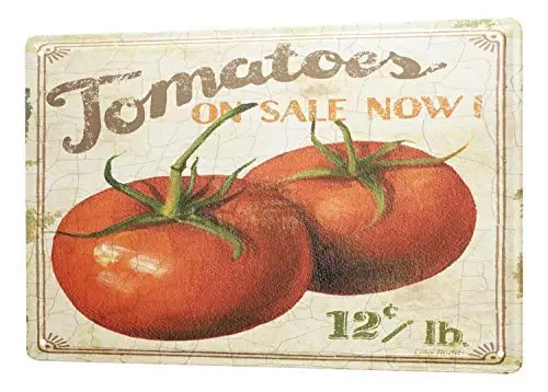 

Wall Art Sign 12x16 Plants Decoration Tomatoes Sale Tin Sign Decor
