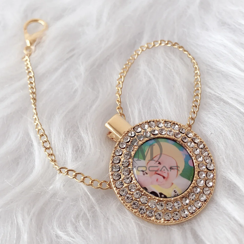 MIYOCAR any name photo can make pacifier clip holder dummy unique design for baby gift PC | Мать и ребенок