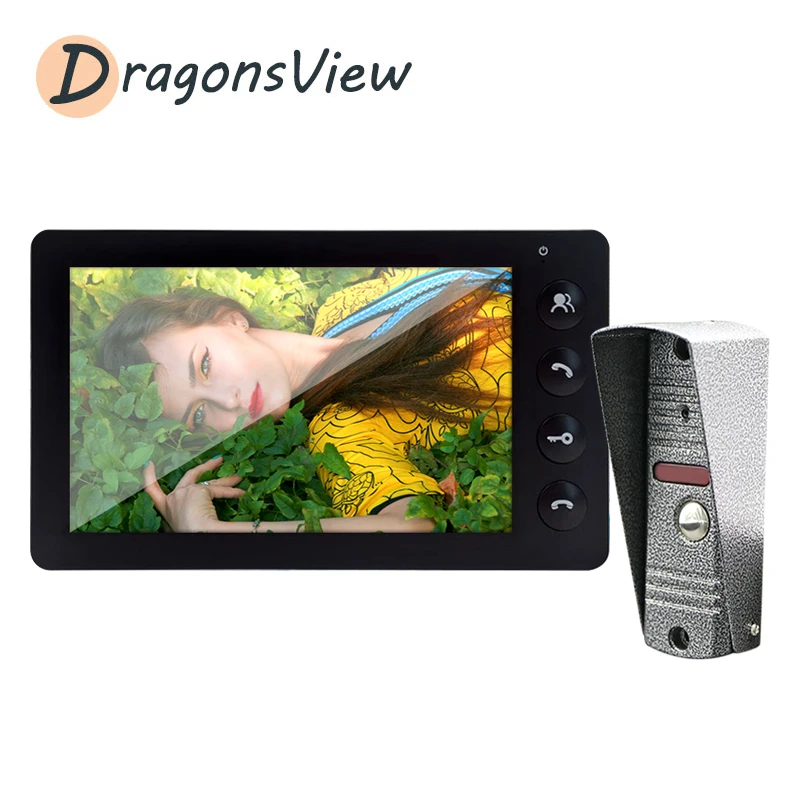 DragonsView 7 Inch Video Intercom Visual Door Phone Wired Indoor Monitor 800TVL Doorbell for Home Security System enlarge