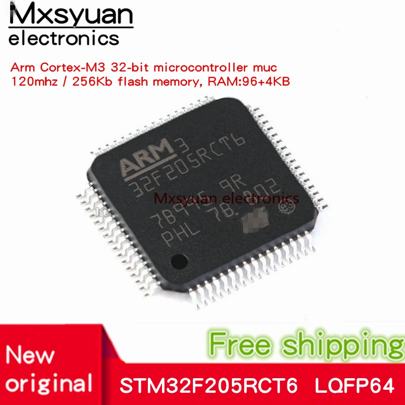 

5PCS~50PCS/LOT New original 32F205RCT6 32F205RCTB STM32F205RCT6 STM32F205RCT6TR LQFP64 Arm Cortex-M3 32-bit microcontroller MCU