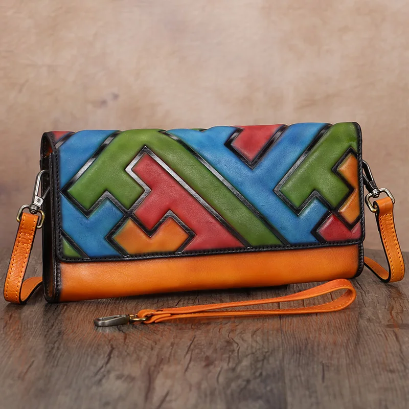 

FCTOSSR retro bag shoulder messenger bag female small bag lady hand bag clutch bag female clutch bag female leather
