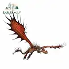 EARLFAMILY, 13 см x 10,6 см, для крюклыка, Как приручить дракона, сделай сам, стикеры на мотоцикл, автомобиль, аниме, Стайлинг автомобиля, водонепроницаемые наклейки