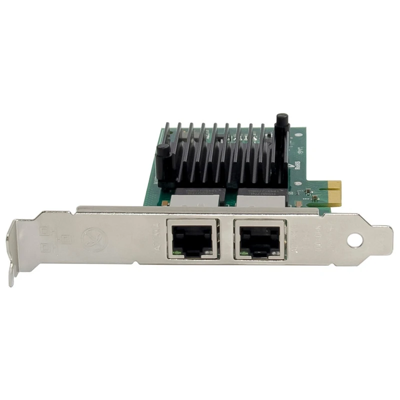 

PCIe Network Card 2 Port RJ45 Gigabit Ethernet Electrical Adapter Card 1000M PCIe X1 Card I350AM2 for PC Desktop