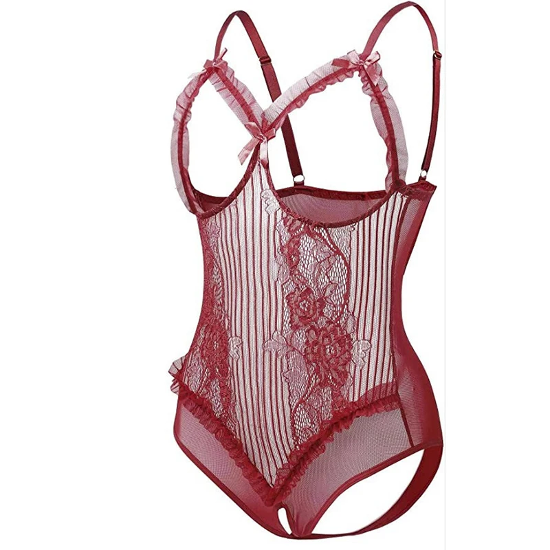 Женское Эротическое нижнее белье сексуальное кружевное платье откровенный
