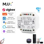 Светодиодный регулятор яркости Zigbee Tuya, 220 В, 230 В, умный радиочастотный выключатель 2,4G, дистанционное управление переменным током, Triac, Wi-Fi, диммер стандарта WZ для одноцветной светодиодный Ной лампы