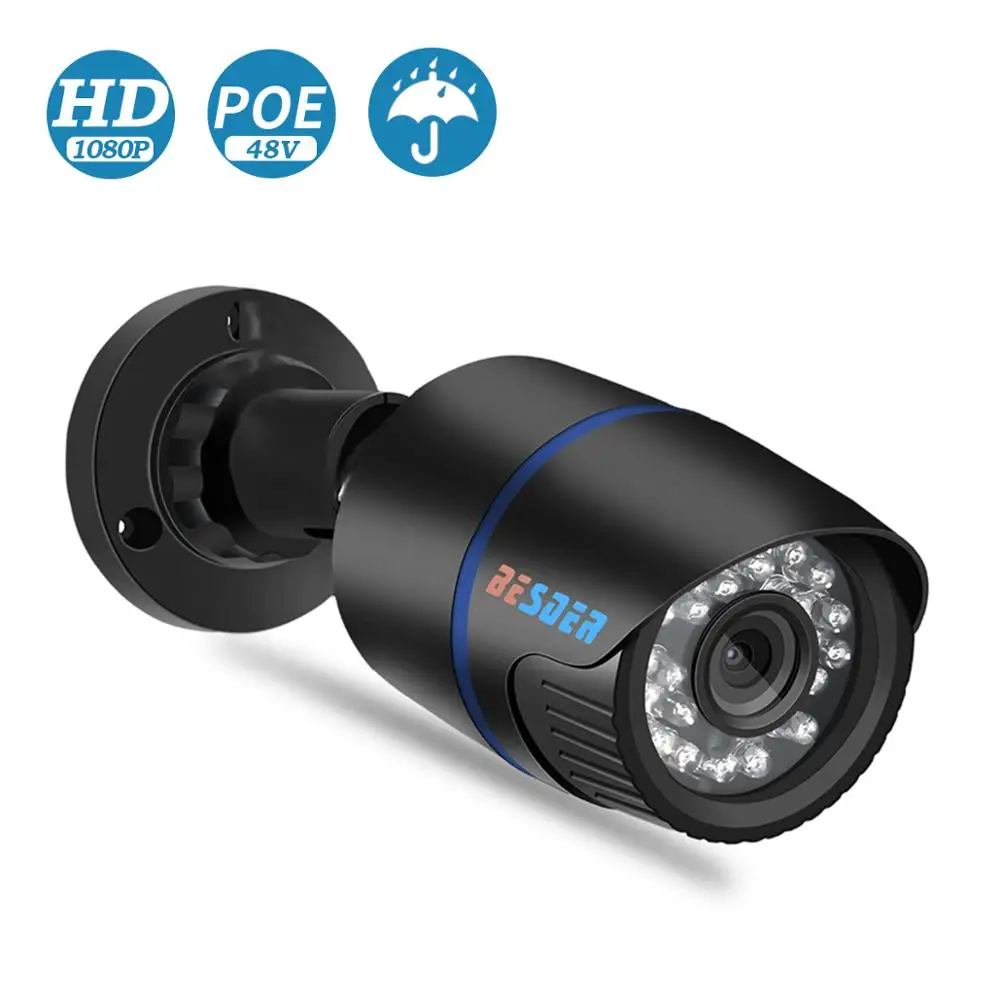 IP камера BESDER Full HD 1080P 12 в пост. Тока/48 В с датчиком движения|hd 1080p ip camera|1080p cameraip camera |