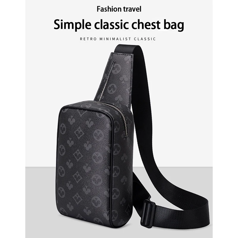 

Сумка-мессенджер на ремне для мужчин, роскошный брендовый дизайн, многофункциональная винтажная Мужская нагрудная Сумочка для путешествий...
