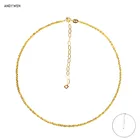 Женское Ожерелье-чокер ANDYWEN, из стерлингового серебра 925 пробы, длинная цепочка 2,2 мм в стиле рокпанк, роскошные модные ювелирные украшения 2020