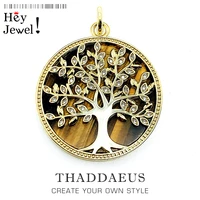 pendants elaborate golden tree2020 spring jewelry 925 sterling silver accessories gift for women forms inspired by nature