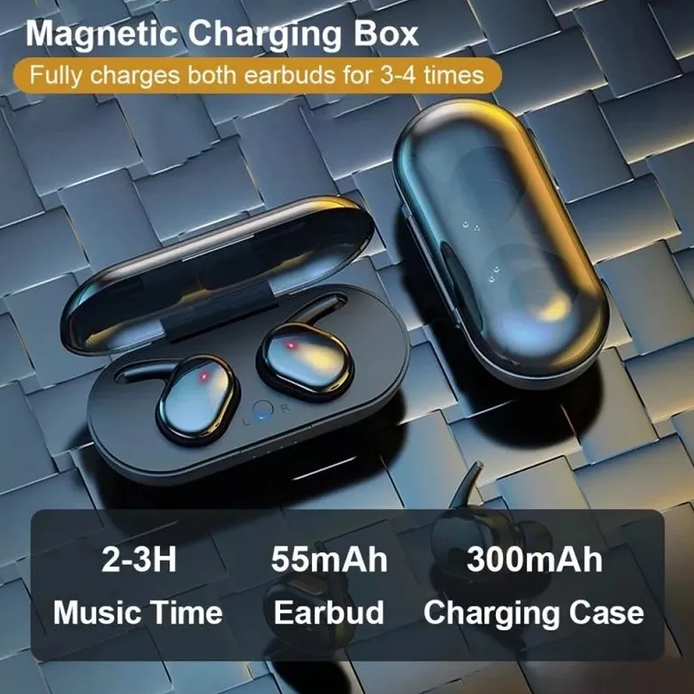 

Y30 TWS Bluetooth 5.0 Wireless Stereo Earphones Earbuds In-Ear Noise Reduction Waterproof Headphone With Charging Case