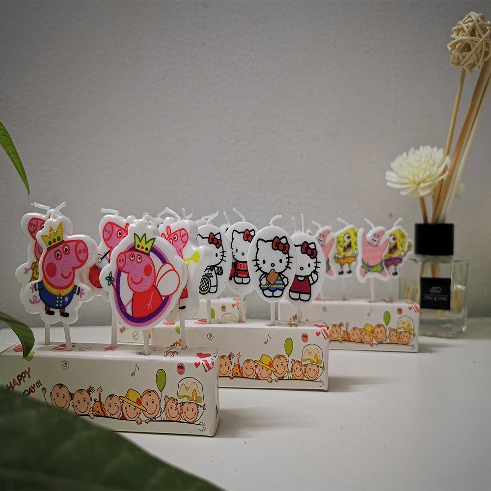 Новый товар праздничные свечи на день рождения с героями мультфильмов необычные