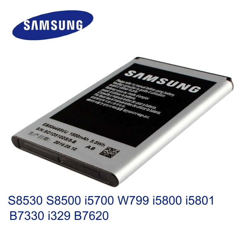 Оригинальный высококачественный аккумулятор Samsung EB504465VU для i5700 S8500 S8530 W799 i5800 I5801