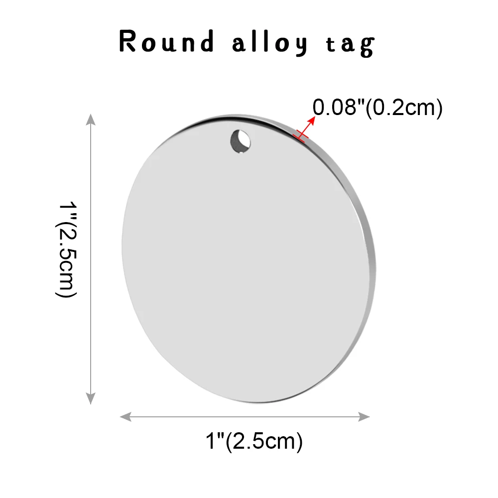 Заказная идентификационная бирка для собаки кошки персонализированные круглые