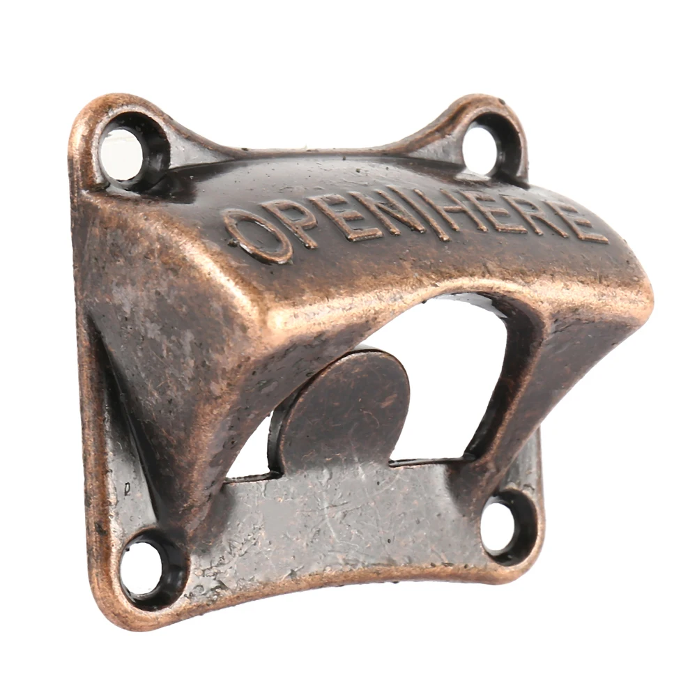 Винтаж бронза настенный открывалка для бутылок вина пива Сода Стекло Кепки