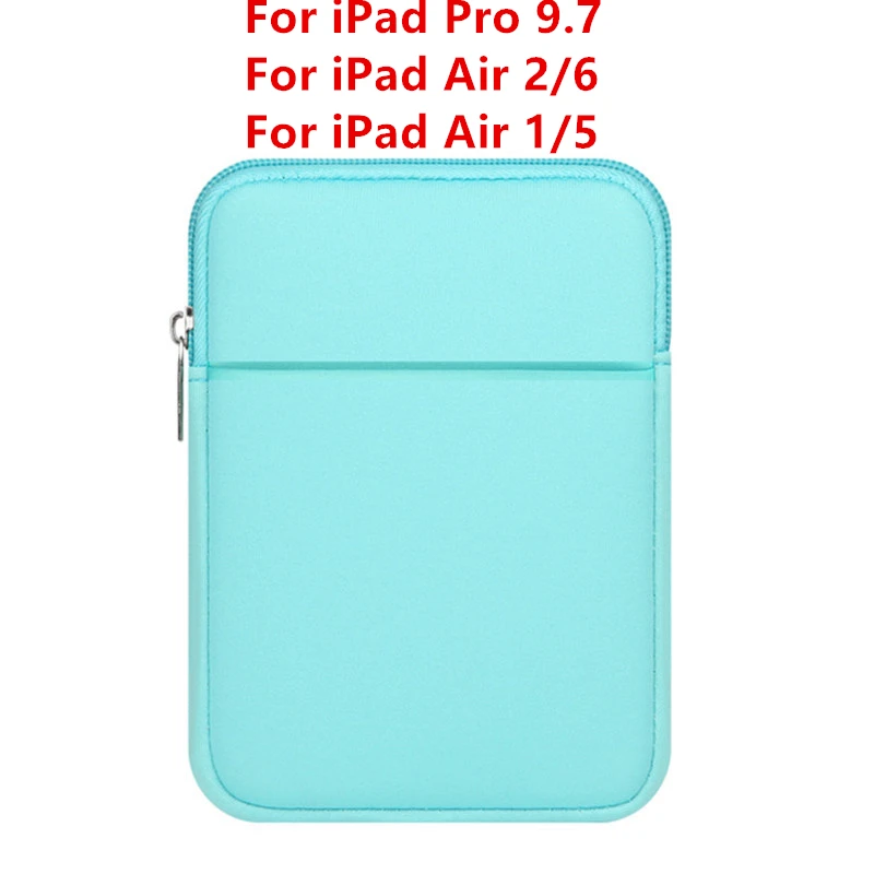 Green 9.7 Чехол для планшета для iPad 9,7 Чехол Мягкий рукав чехол для iPad Air 2/1 Pro 10,5 Pro 11 Air 10,5 10,2 Мини принципиально Капа - Цвет: Green 9.7