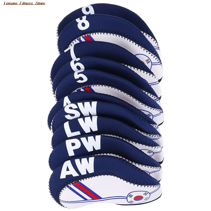 

10 Stks/set Golf Clubs Iron Pole Hoofd Hoed Mouwen Duiken Materiaal Golf Staaf Hoofd Beschermhoes Golf Accessoires