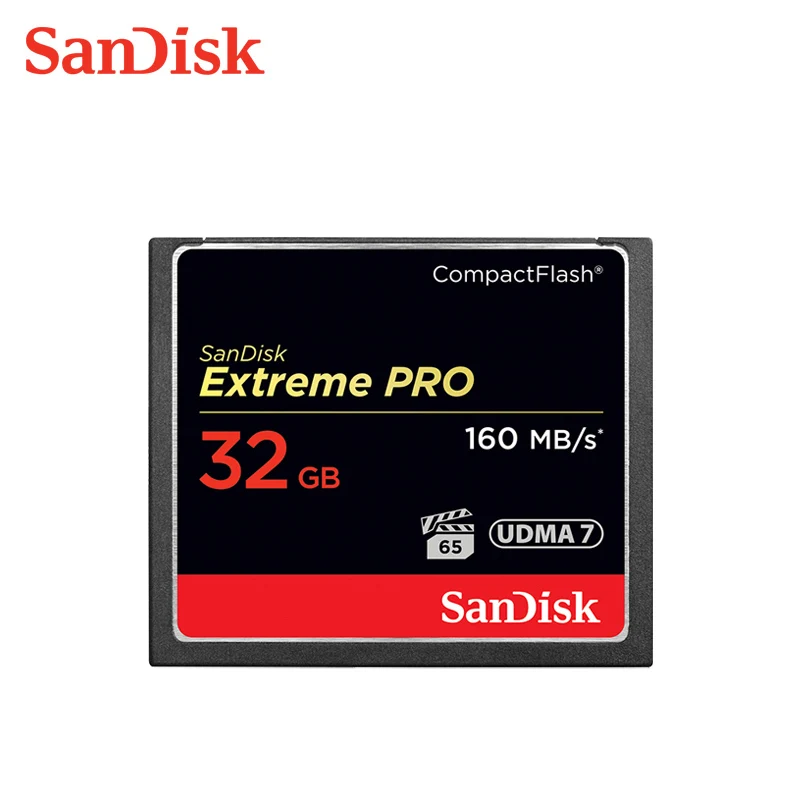 Карта памяти SanDisk 160 м/с 32 Гб 64 128 ГБ 256 CF карта extreme PRO высокоскоростная Компактная