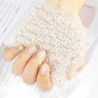 Прозрачные наклейки для ногтей 5D с пузырьками, самоклеящиеся наклейки с милым любовным сердцем, круглыми шариками, розовыйбелыйсиний дизайн, декор для дизайна ногтей TF-#1