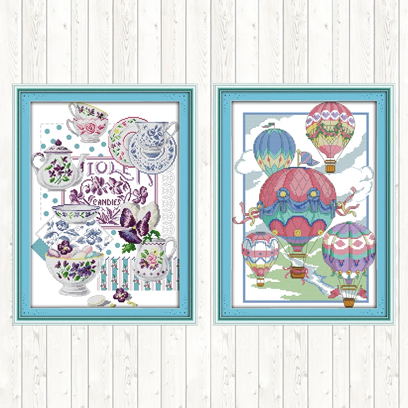 Набор для вышивки крестиком в виде чашки с изображением сказки | Дом и сад