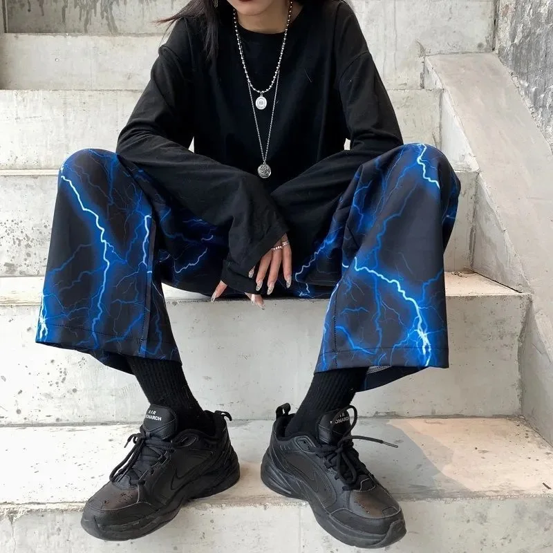 

2021 Women Korean Style Wide Leg Pants Fashion Harajuku Pants For Women Streetwear Trouser Plus Size