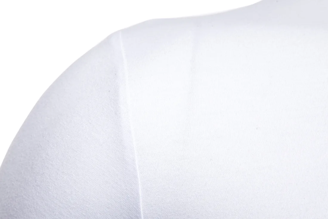 Drop Shipping New Fashion Long Sleeve T Shirt Men Casual Embroidery Slim Fit Men's Tees Solid Turn-down Collar T-Shirts Men