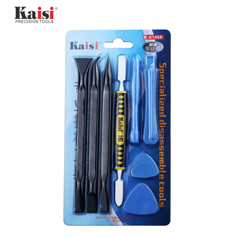 

Kaisi 8in1 телефон открытие набор инструментов для iPhone экран планшета замена чехла металлический лом из нержавеющей стали демонтажа инструменты