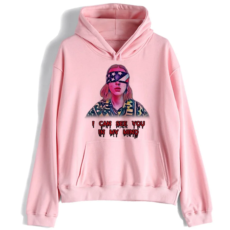 Толстовка с капюшоном в стиле фильма очень странные дела|Женские толстовки и
