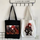 Холщовая Сумка Genshin Impact Diluk в стиле панк, шоппер в готическом стиле, женская сумка, классическая сумка через плечо в стиле Харадзюку, винтажная сумка