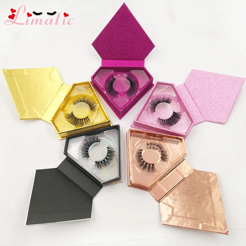 Eyelash Box Diamond Style Lashes Custom Packaging Strip Lash Package Private Label Colorful | Красота и здоровье