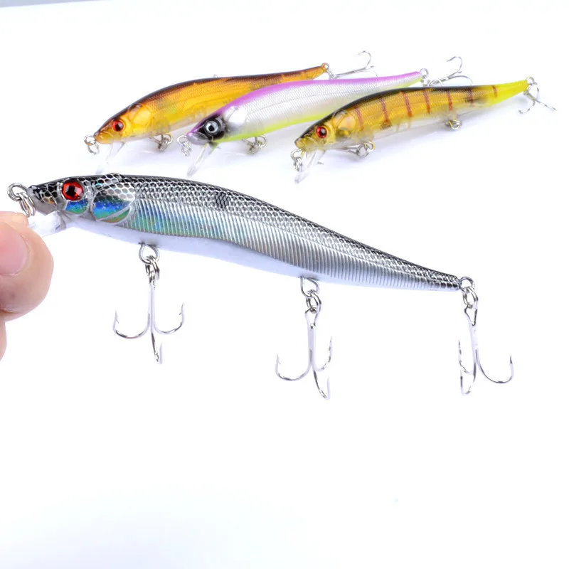 

1 шт. Рыболовная Приманка Minnow приманки твердая приманка Pesca 12,5 см/12,4 г рыболовные Воблеры снасти Isca искусственная качественная приманка