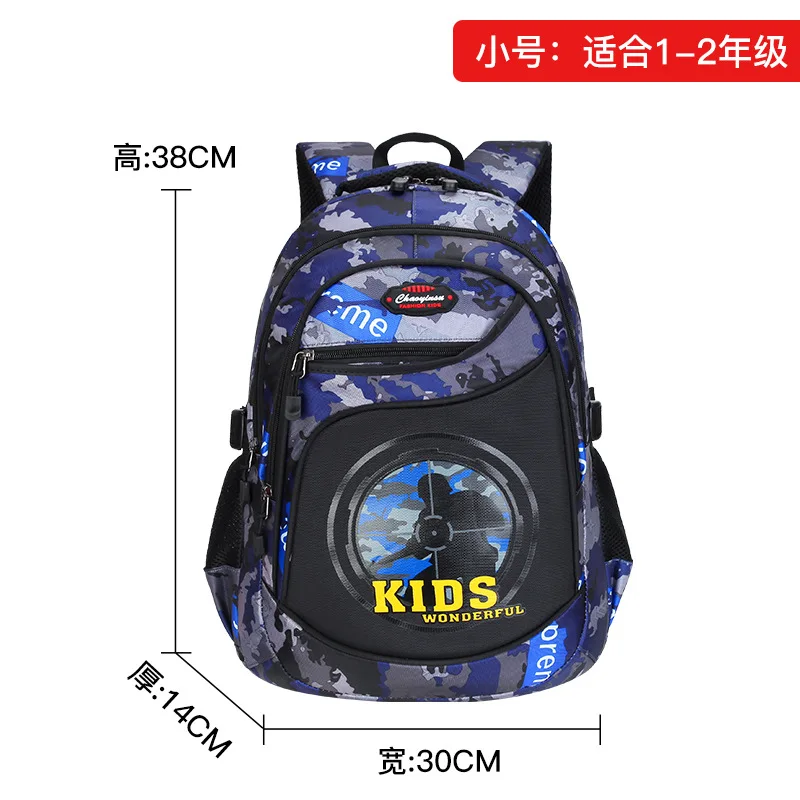 Waterproof Children School Bags For BoysOrthopedic Kids primary School Backpack Schoolbags Kids book bags Mochila Infantil Zip