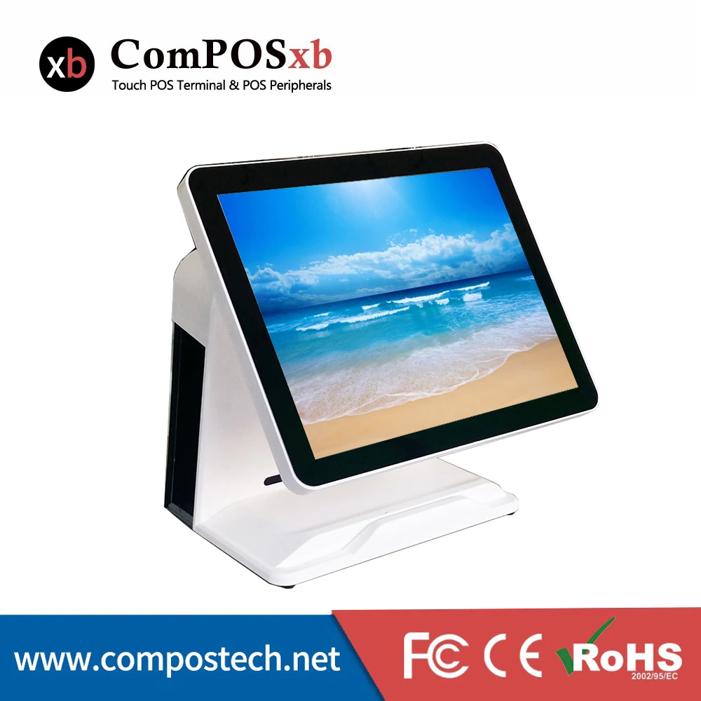 Точка продажи сенсорный POS терминал 15 дюймов Pos все в одном Windows системы кассовый