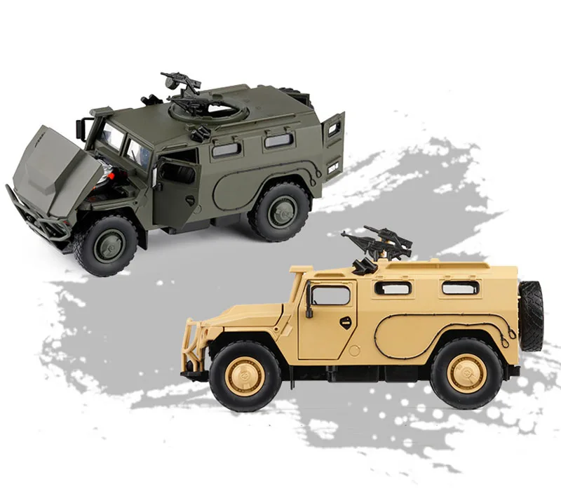 1/32 сплав скольжения русский бронированный автомобиль взрывозащищенный военный литой под давлением игрушки автомобили Звук Свет модель игрушки автомобиль