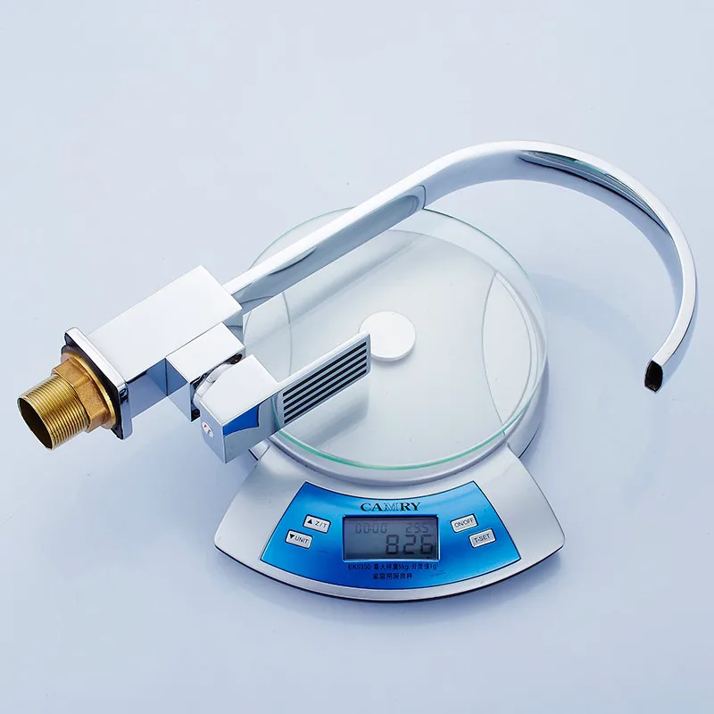 Смесители для кухни Смеситель из нержавеющей стали с одной ручкой одним