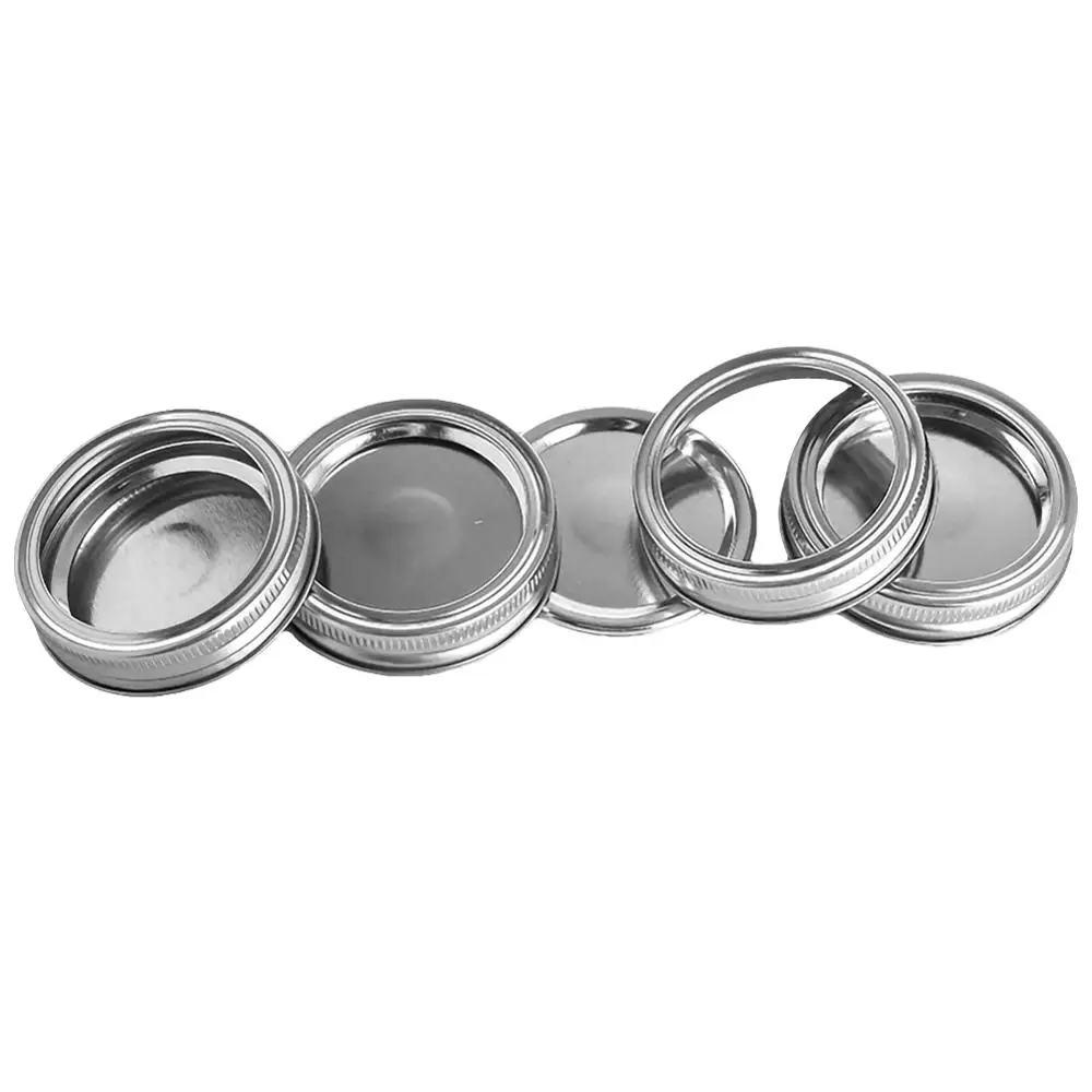 

20pcs Mouth Lids Mason Jar Lids Plastic Storage Caps for Mason Canning Jars and More, Standard, Diameter 70mm 40P