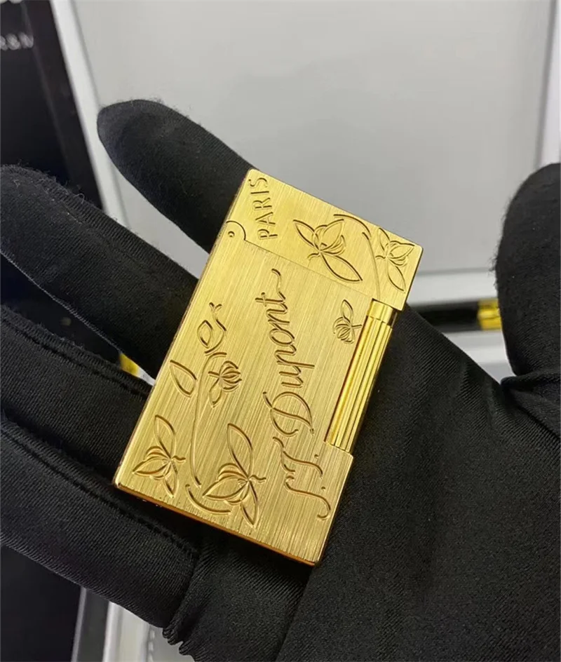Газовая ветрозащитная Зажигалка S.T для прикуривателя Dupont с ярким звуком! Новый