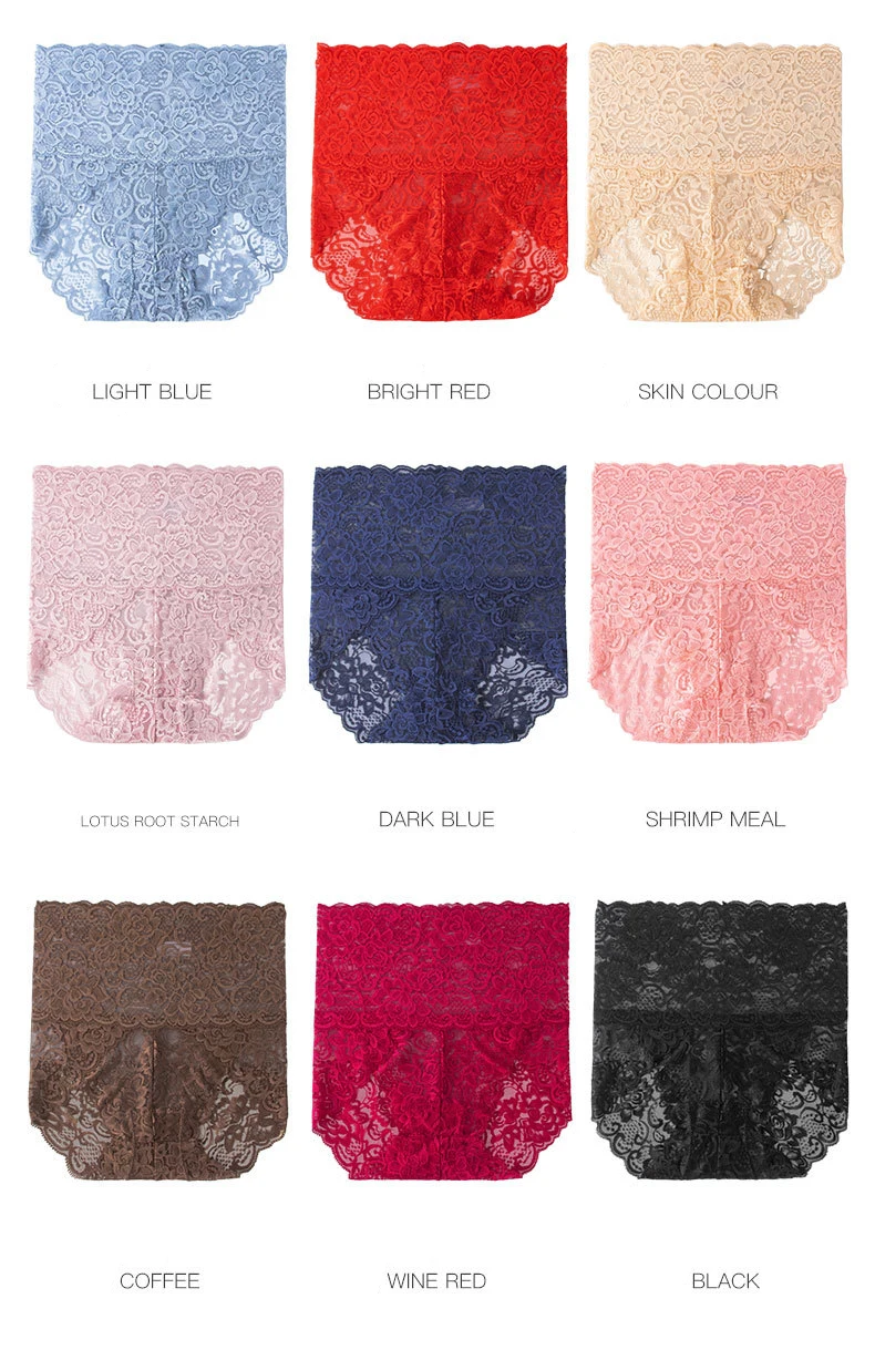 

Lace panties women panties High waist Plus Size female sexy underwear Butt Lift Lingerie Seamless briefs Underpants breech