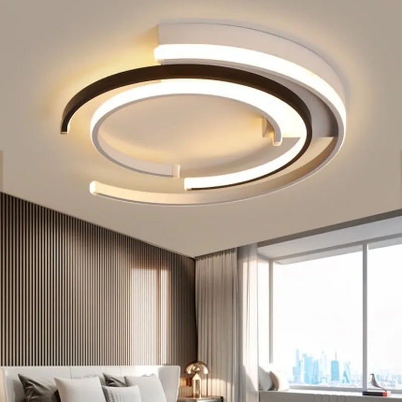 

Energy Saver-Modern Ceiling lamps Living room Bedroom Chandeliers Lustre Round Aluminum led Ceiling Lights diningroom decoration