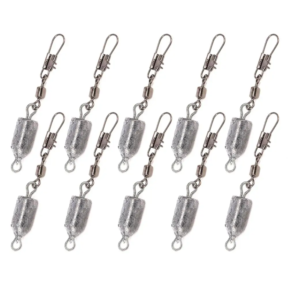 Fishing Tackle Accessories Lead Down Sinker with Connector String Weight Double Ring Bullect Shape 10-25g | Спорт и развлечения