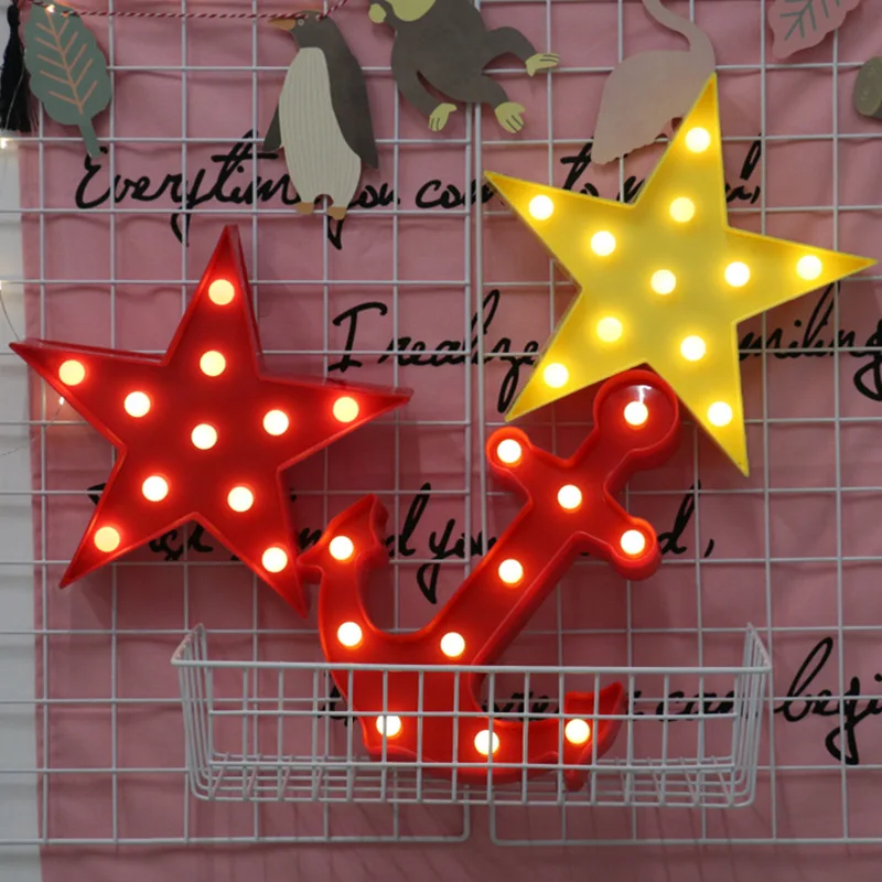 Мультяшные ночники Единорог/Фламинго/Кактус/ананас/Облако/звезда/ракушка/Сердце