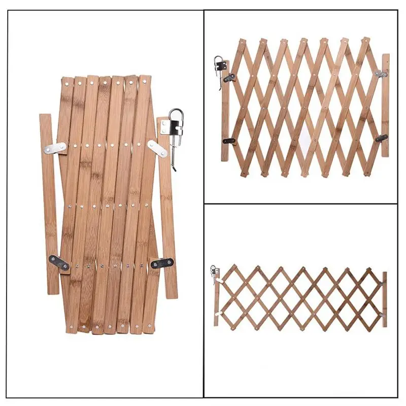 Выдвижная регулируемая раздвижная дверь для домашних животных деревянная