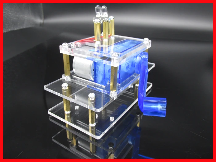 

Small Miniature Hand-cranked Generator Scientific Invention Experiment Electronic Diy Production Emergency Power Supply