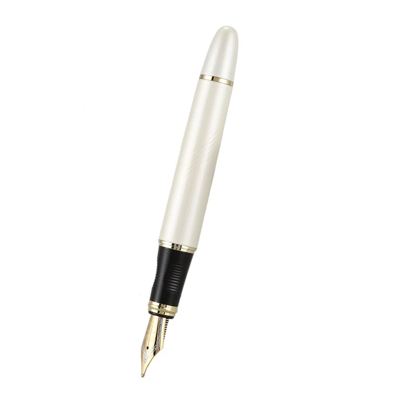 Jinhao 2 шт. роскошный М перо 18KGP авторучка кривая золото и серебро |