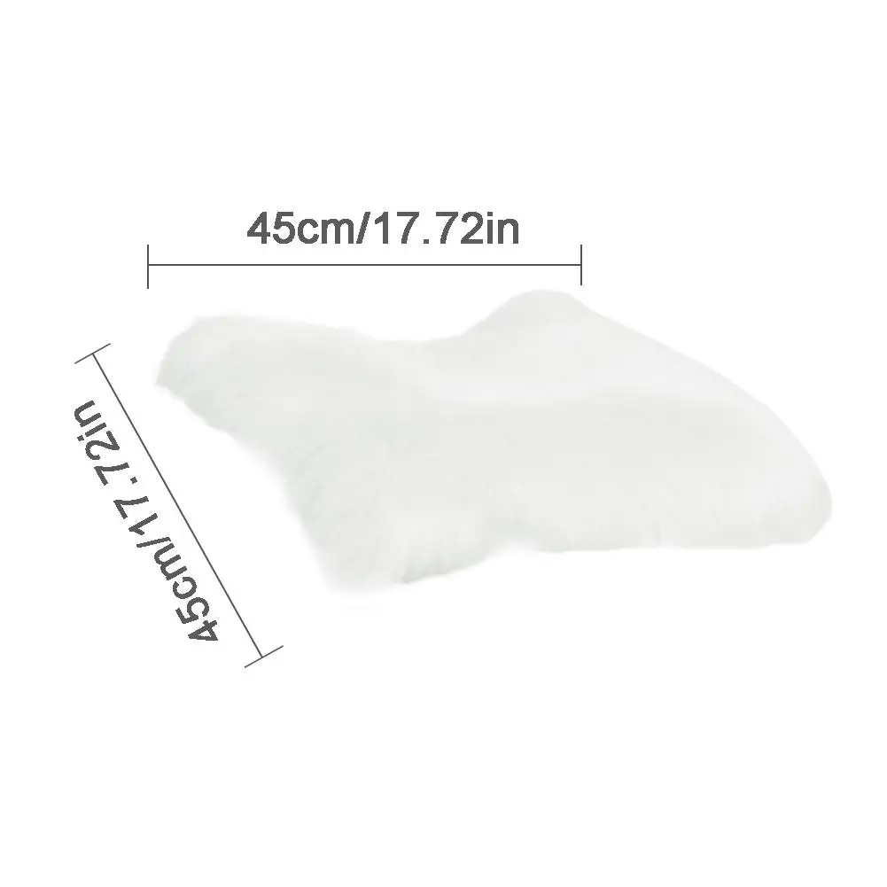 Ковры белые квадратные из искусственного меха для гостиной 5 цветов | Дом и сад