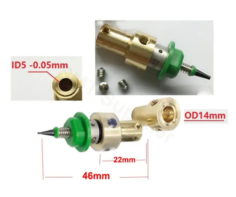 22mm connector only SMT DIY монтажный разъем JUKI шаговый двигатель Двойной Вал Поворотный Шарнир 503 504 сопла палочки и место машина - Цвет: 22mm connector only