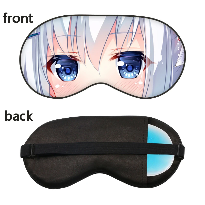 Маска для глаз с принтом токисаки куруми из мультфильма свидание и прямая