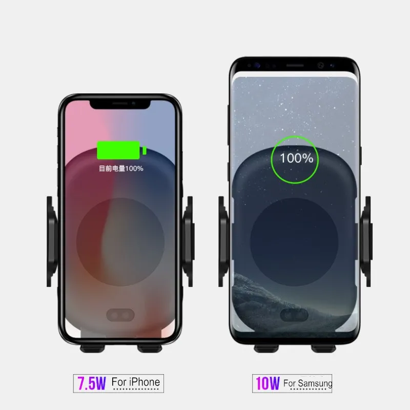 10 Вт автомобильное беспроводное зарядное устройство с инфракрасным датчиком для