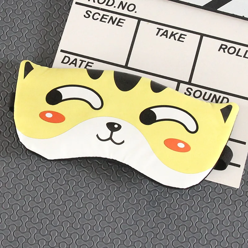 Милая хлопковая маска для сна с мультяшным рисунком Забавный чехол глаз