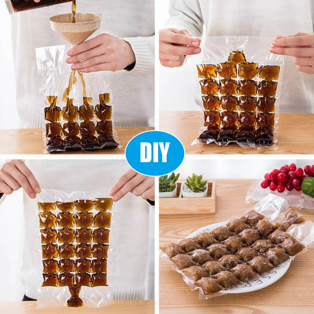 10/20 шт. DIY лед пакеты для кубиков льда решений сумка само уплотнения одноразовые