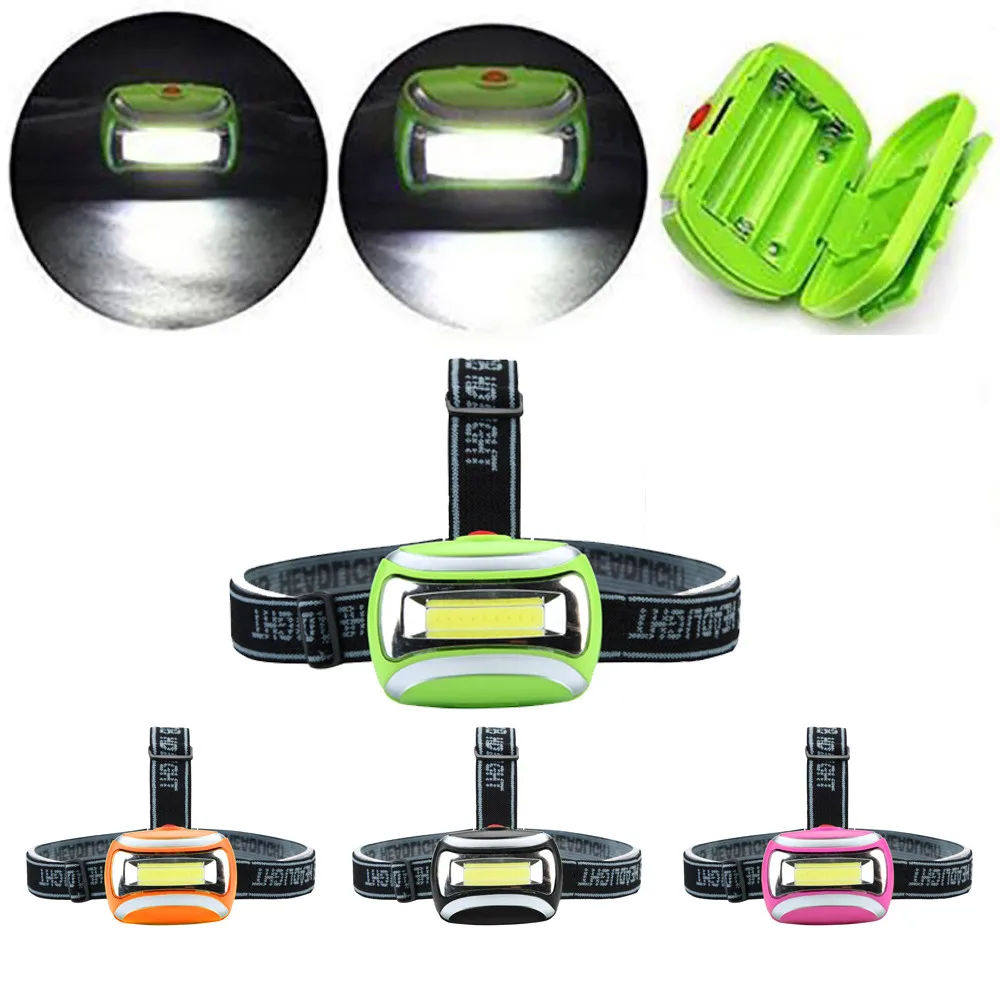 COB светодиодный открытый СВЕТОДИОДНЫЙ Фонарь налобный фонарь 3 Вт светодиодные